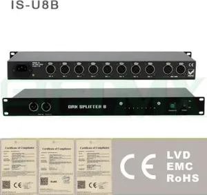 Сплиттер D-L8A DMX Splitter 8-1U