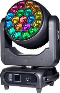Вращающаяся голова, типа Wash с эффектом Bee Eye PRC-M1940B mini 19pcs×40W RGBW 4in1 LED Mini Wash Moving Head Light