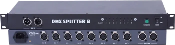 Сплиттер D-L8A2 DMX Splitter 8-1U